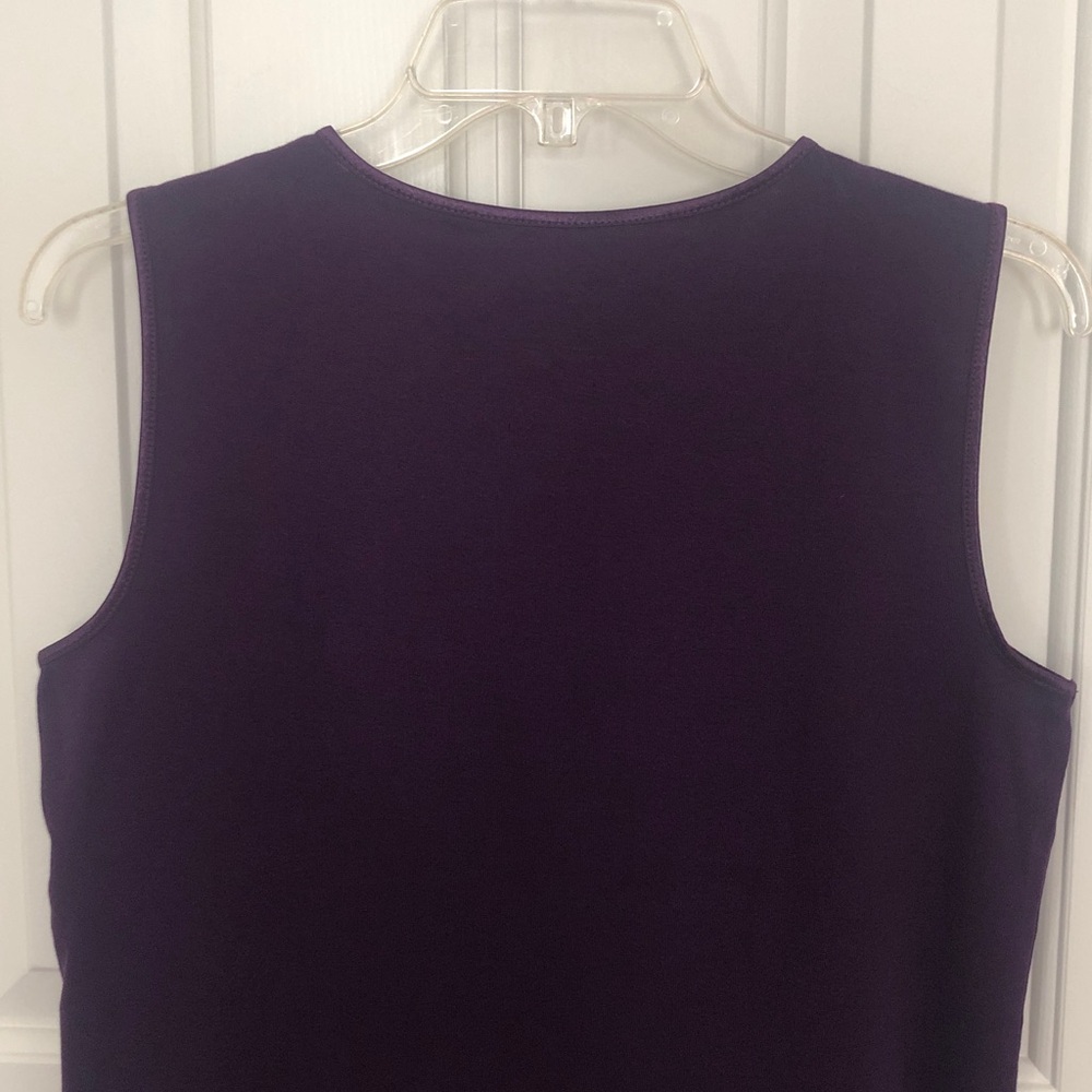 Christopher & Banks Purple Sleeveless Crewneck Tank - Picture 7 of 9
